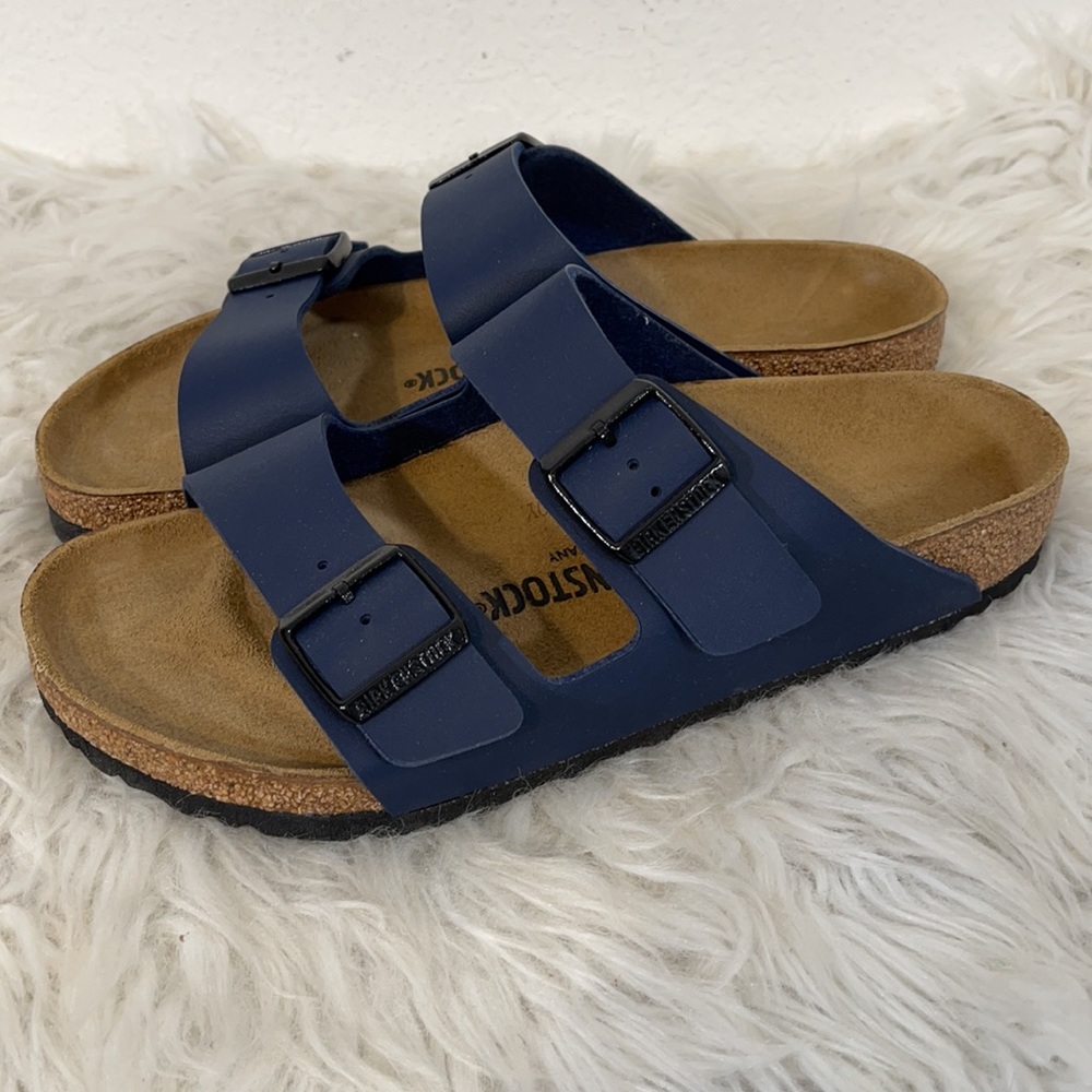 BIRKENSTOCK Navy Blue Sandals Size 41 (10-10.5) New - Picture 7 of 11